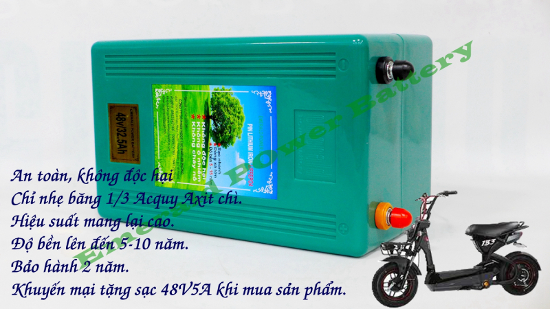 pin EMERALD cho xe đạp điện